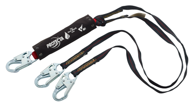 3M Protecta Hot Work 100% Tie-Off Web Shock-Absorbing Lanyard - Kevlar Fiber - 6 ft - 1340187