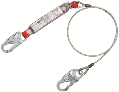 3M Protecta Cable Shock-Absorbing Lanyard - 6 ft - 1340401