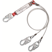3M Protecta 100% Tie-Off Cable Shock-Absorbing Lanyard - 6 ft - 1340451