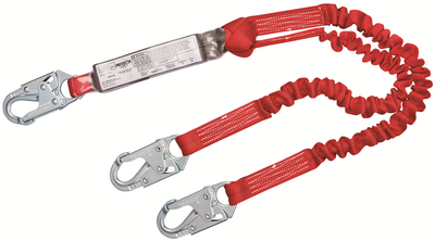 3M Protecta 100% Tie-Off Stretch Web Shock-Absorbing Lanyard - 6 ft - 1342101