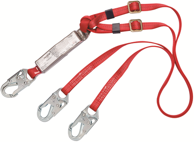 3M PROTECTA PRO Pack Adjustable 100% Tie-Off Shock Absorbing Lanyard - 1342250