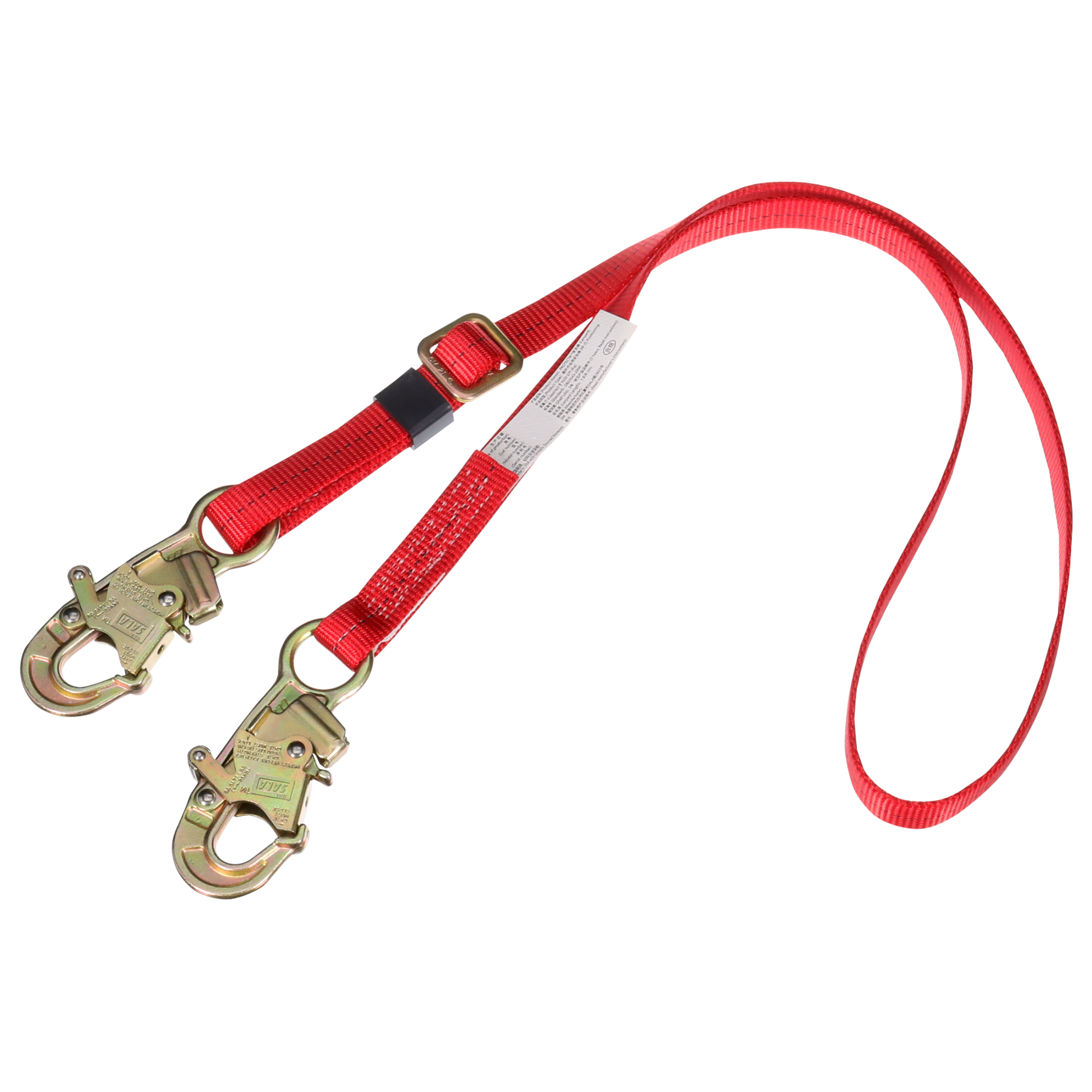 3M Protecta Adjustable Webbing Position Lanyard - 0.75 IN Hooks - 1.8 M - 1385301