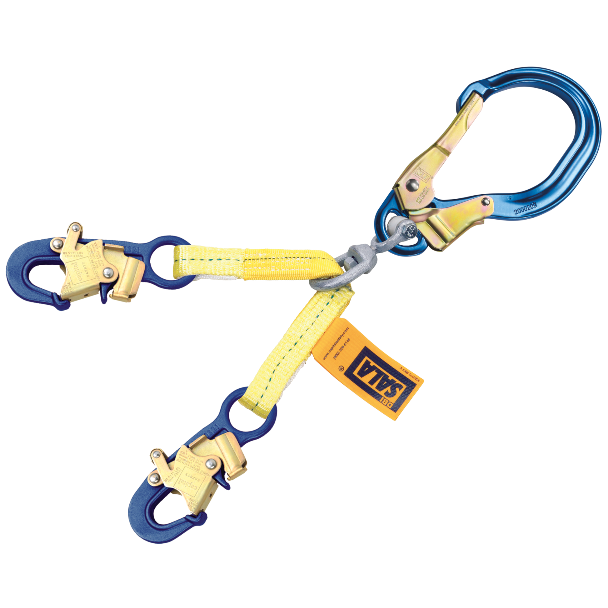 3M DBI-SALA Swiveling Web Rebar/Positioning Lanyard - 1.8 ft - 1231520