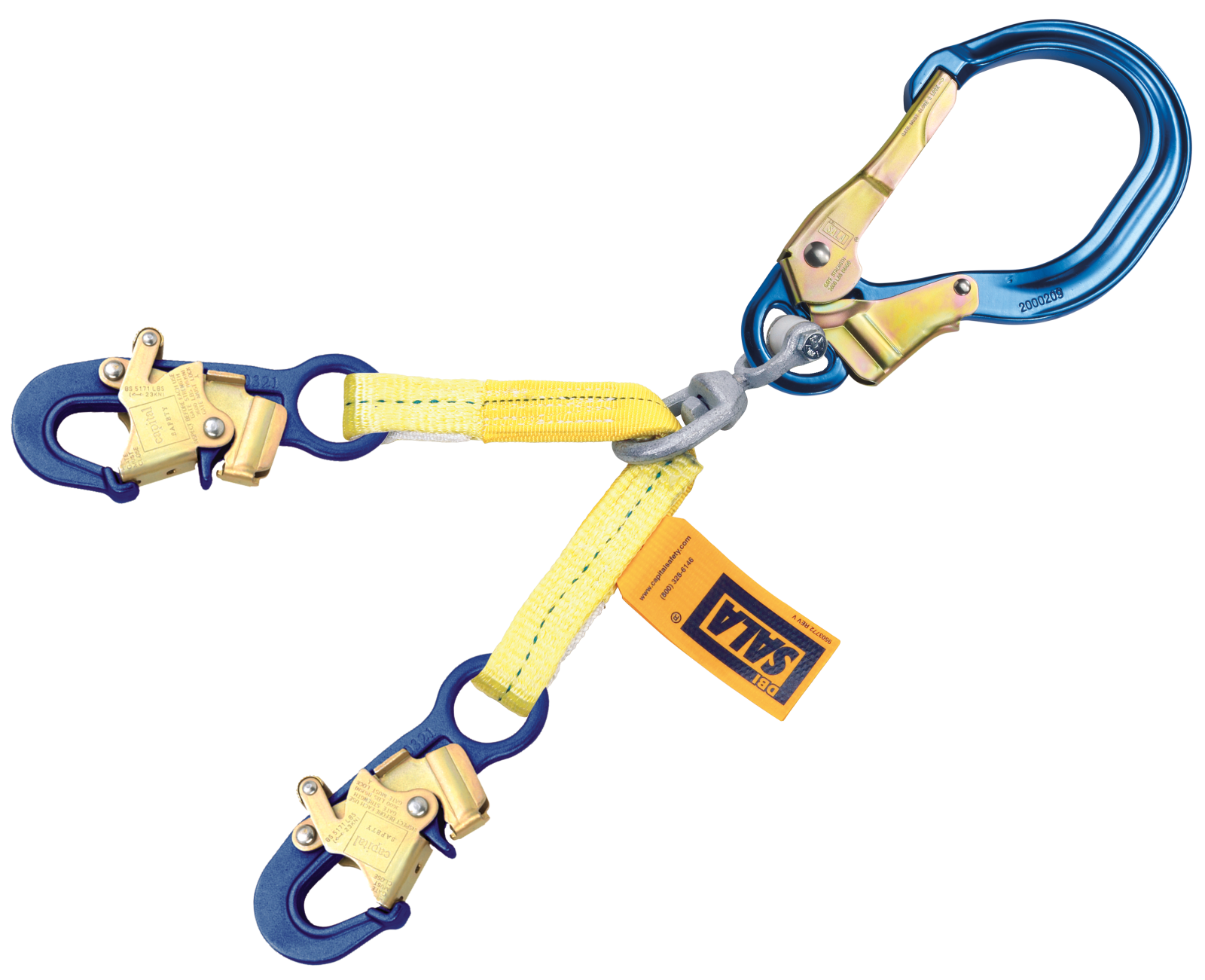 3M DBI-SALA Swiveling Web Rebar/Positioning Lanyard - 1.8 ft - 1231520