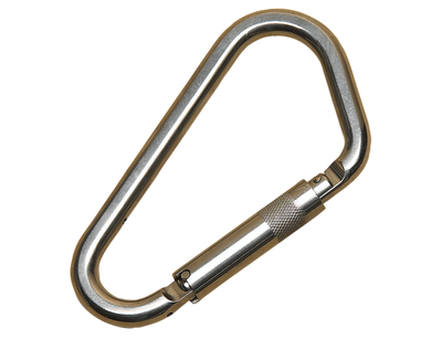 3M DBI-SALA Self-Closing/Triple Locking Carabiner - Stainless Steel - 2 in Gate - 2000301