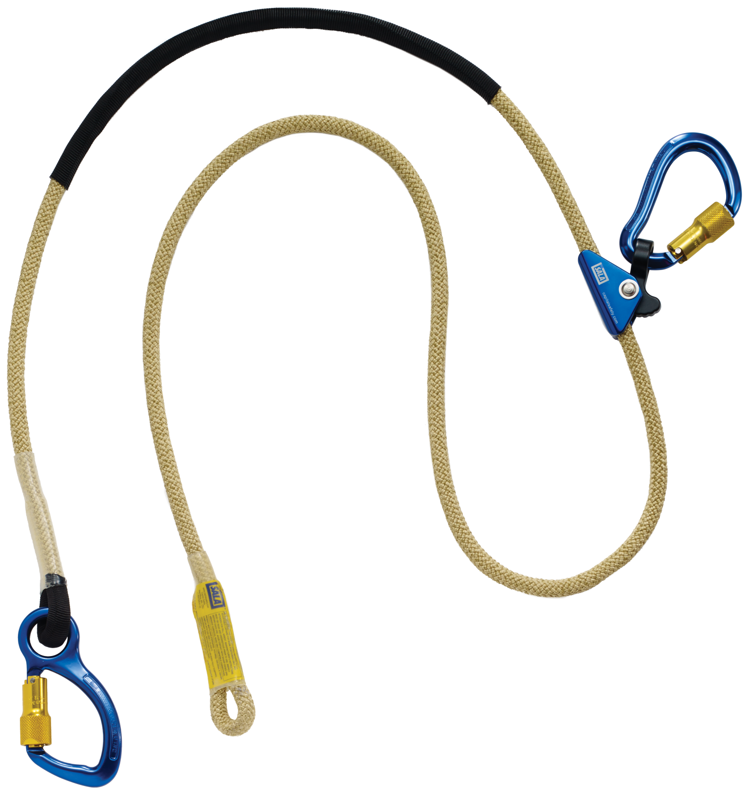 3M DBI-SALA Pole Climber's Adjustable Rope Positioning Lanyard for Electrical/Hot Work Use - 8 ft - 1234083
