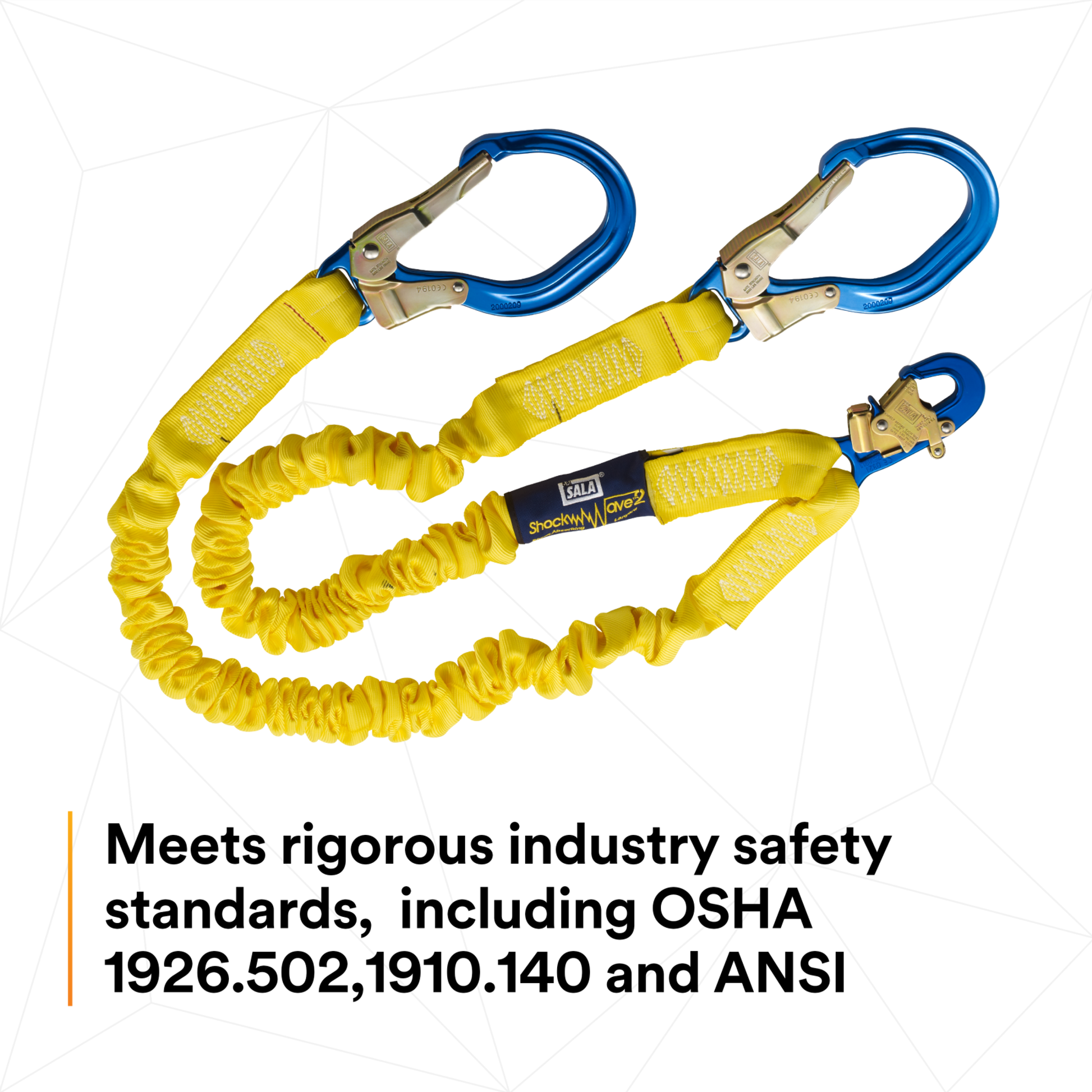 3M DBI-SALA ShockWave2 100% Tie-Off Shock Absorbing Lanyard - 1244409