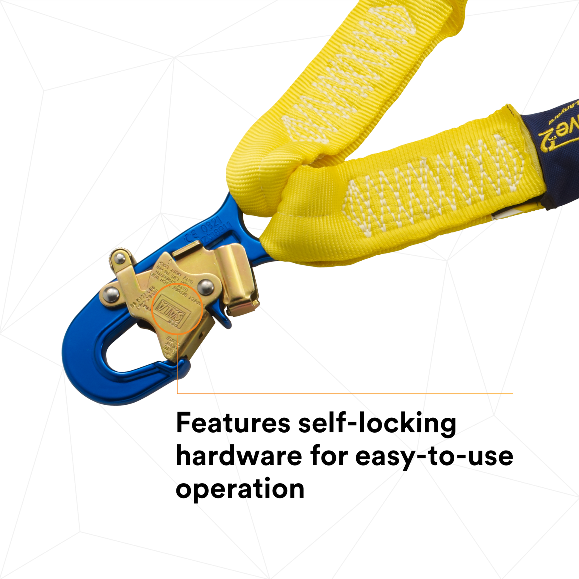 3M DBI-SALA ShockWave2 100% Tie-Off Shock Absorbing Lanyard - 1244409