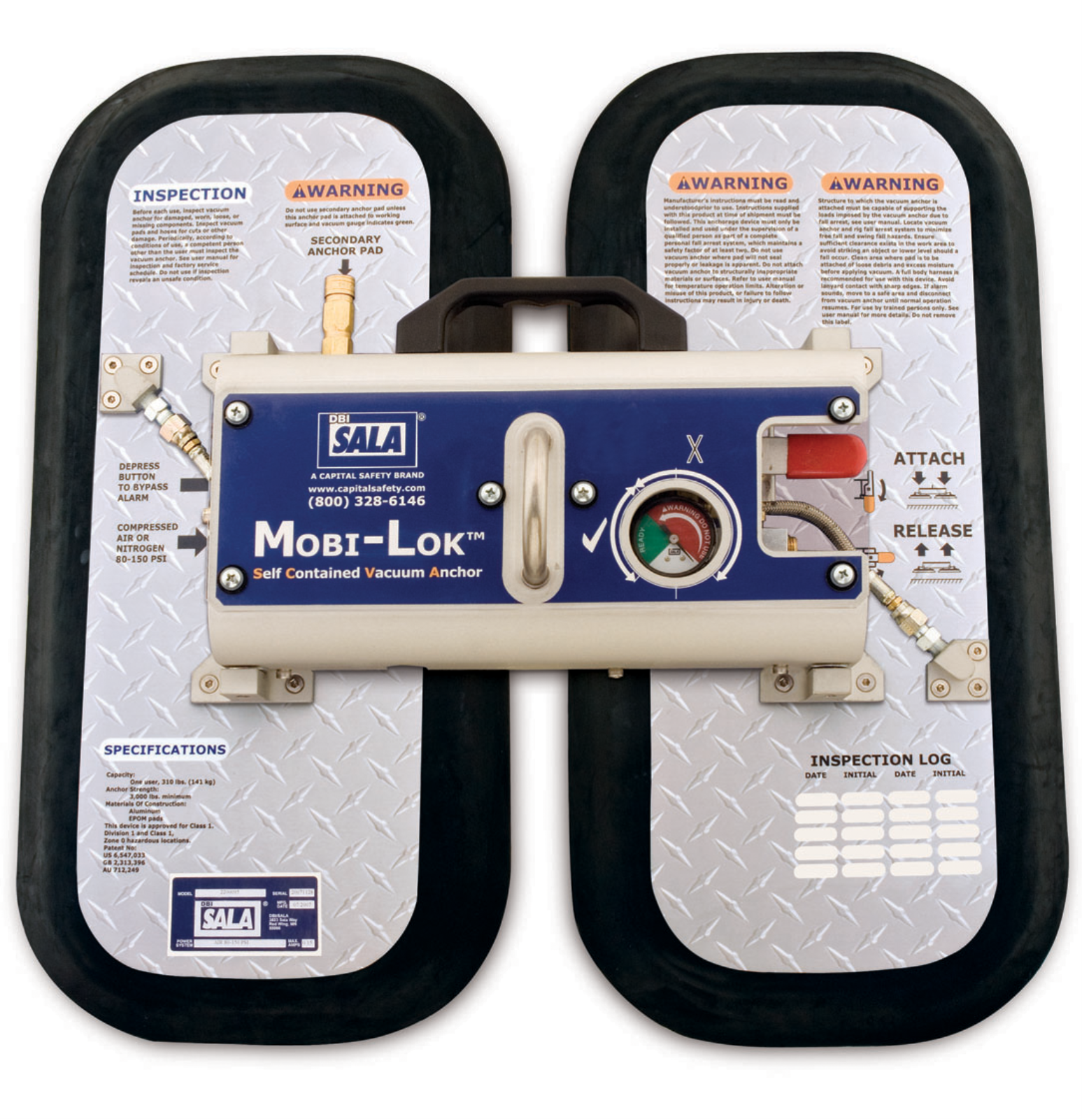 3M DBI-SALA Vacuum Anchor Lifeline System Secondary Pad - 2200096
