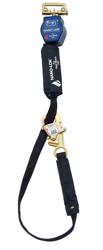 3M DBI-SALA Nano-Lok Hot Work Tie-Back Personal Self-Retracting Lifeline - Kevlar Fiber Web - 9 ft - 3101322