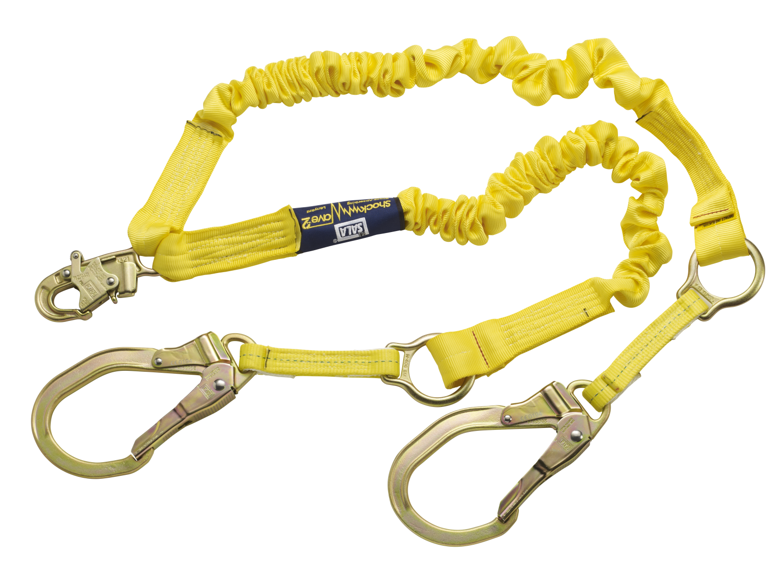 3M DBI-SALA ShockWave 100% Tie-Off Rescue Stretch Web Shock-Absorbing Lanyard - 6 ft - 1244750