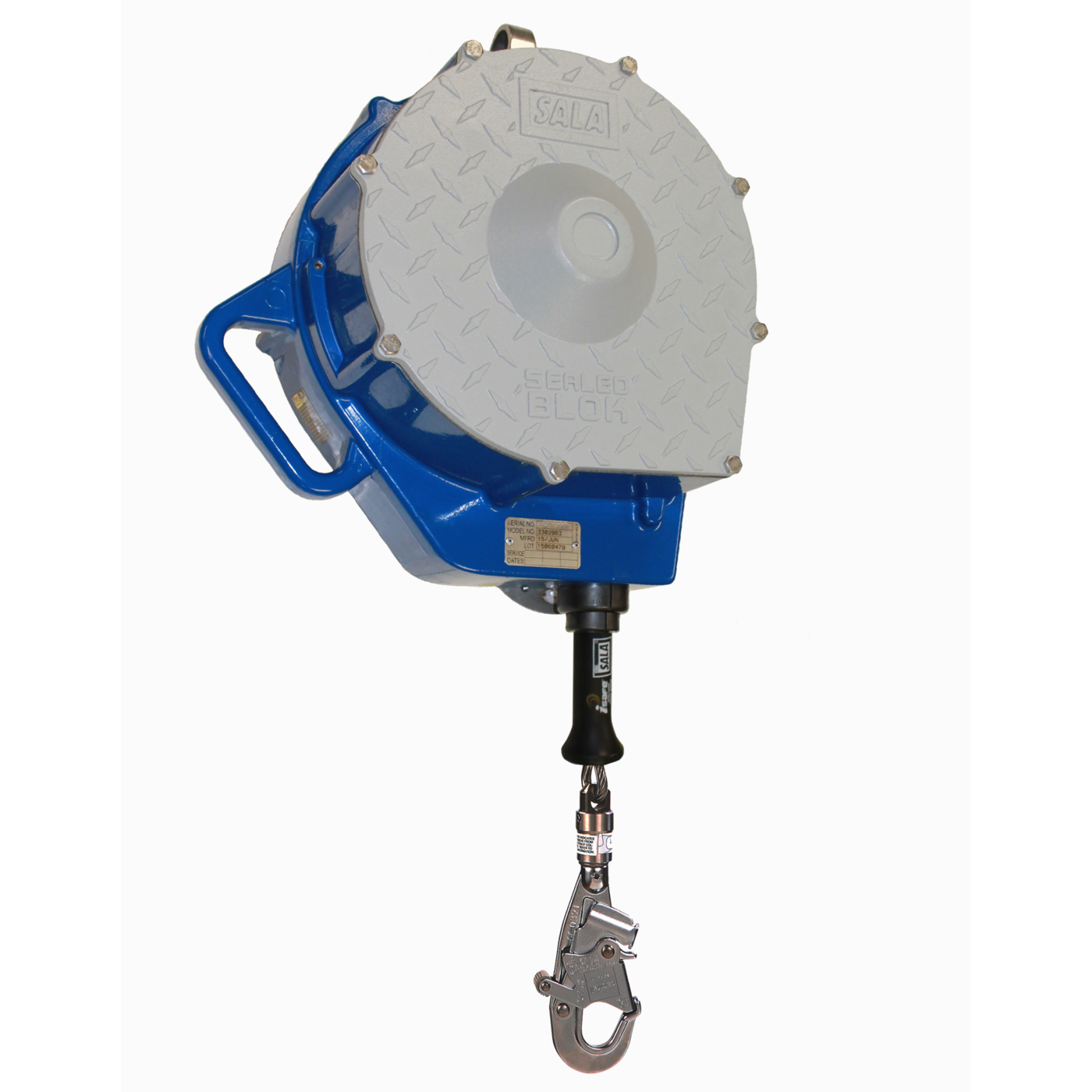 3M DBI-SALA Rollgliss Vertical Low Speed Automatic Descender - Stainless Steel Cable/Hook - 115 ft - 3303002