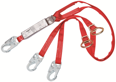 3M Protecta Tie-Back 100% Tie-Off Web Shock-Absorbing Lanyard - 6 ft - 1342200