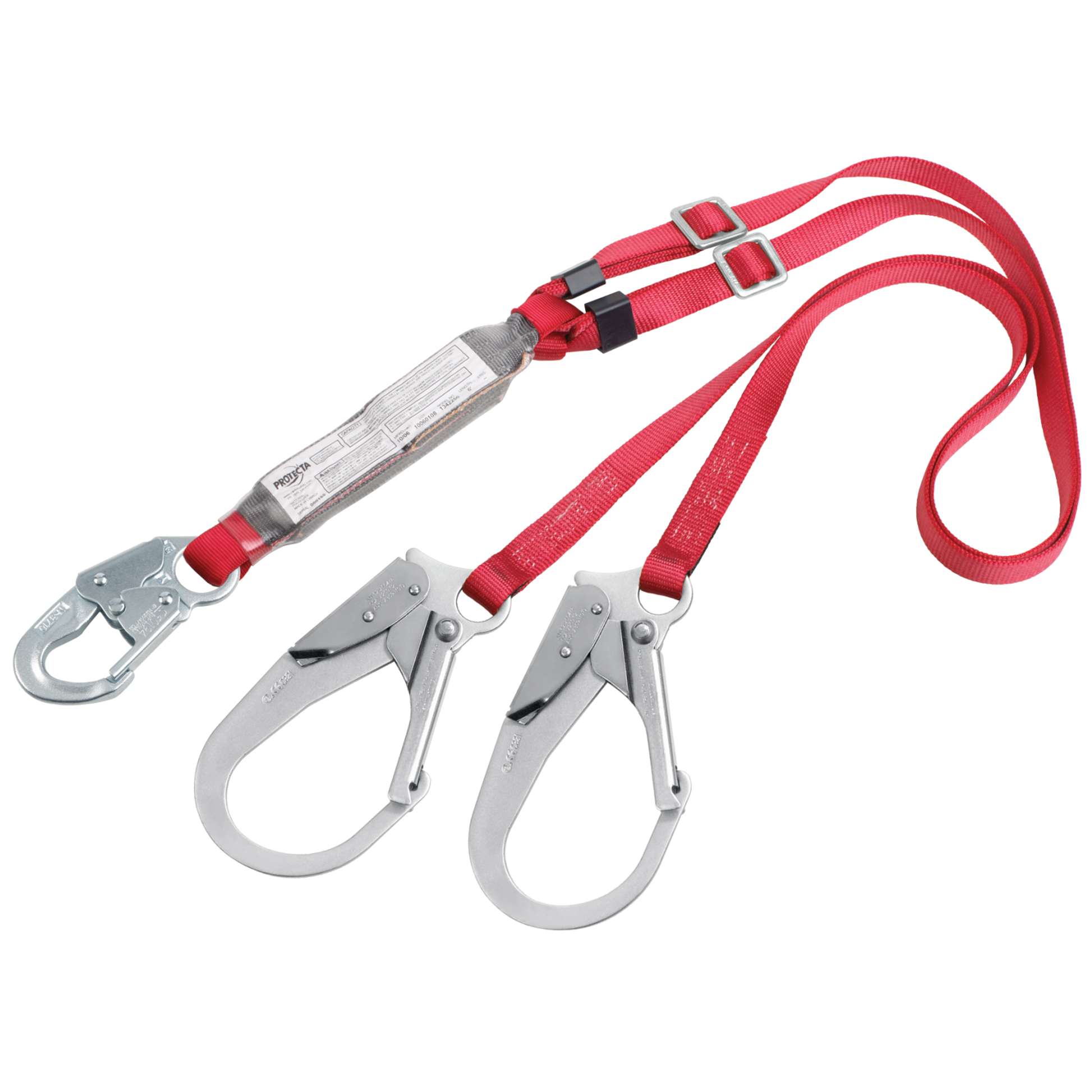 3M Protecta Adjustable 100% Tie-Off Web Shock-Absorbing Lanyard - 6 ft - 1342275