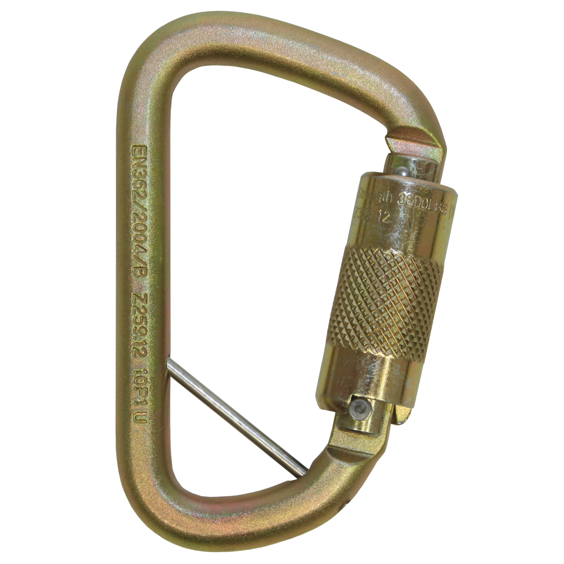 3M DBI-SALA Rollgliss Technical Rescue Offset D Fall Arrest Carabiner with Captive Eye - - Gold - Medium - 2000117