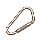 3M DBI-SALA Self-Closing/Triple Locking Carabiner - Zinc Plated Steel - 2 in Gate - 2000300