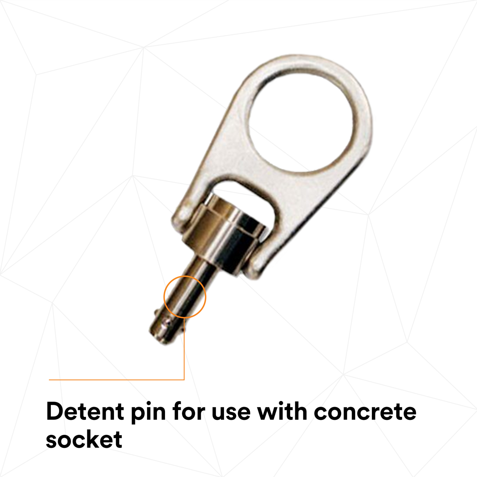 3M DBI-SALA Detent Anchor D-ring/Pin For Concrete - 2101002