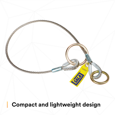 3M DBI-SALA Pass-Thru Cable Tie-Off Adapter Anchor - Stainless Steel - 4 ft - 5900550