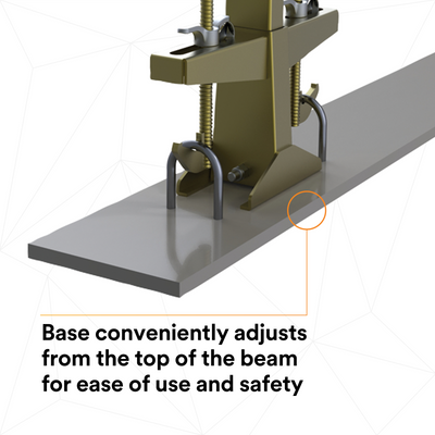 3M DBI-SALA Temporary Loop Rebar Horizontal Lifeline Stanchion with Base - 7400045