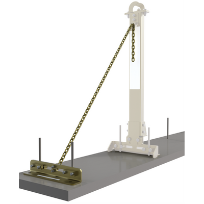 3M DBI-SALA SecuraSpan Rebar/Shear Stud HLL Tie - Back Base with Chain 7400214