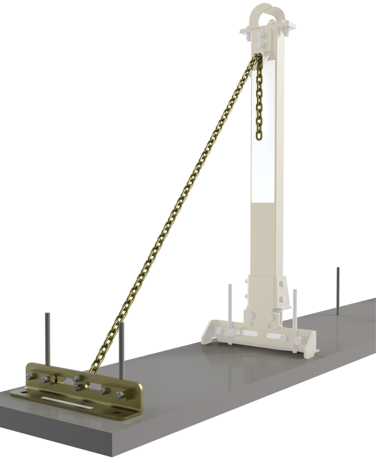 3M DBI-SALA SecuraSpan Rebar/Shear Stud HLL Tie - Back Base with Chain 7400214