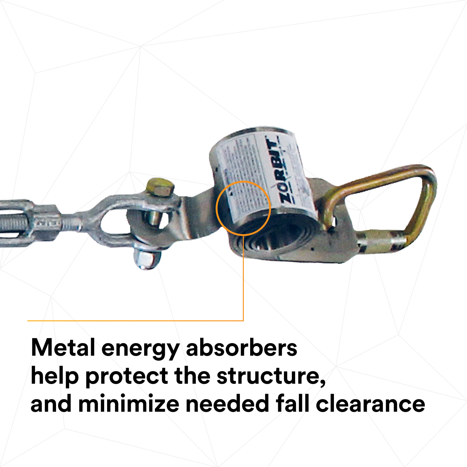 3M DBI-SALA Single-Span Horizontal Lifeline For Stanchions - Galvanized Cable - 20 ft. - 7403020