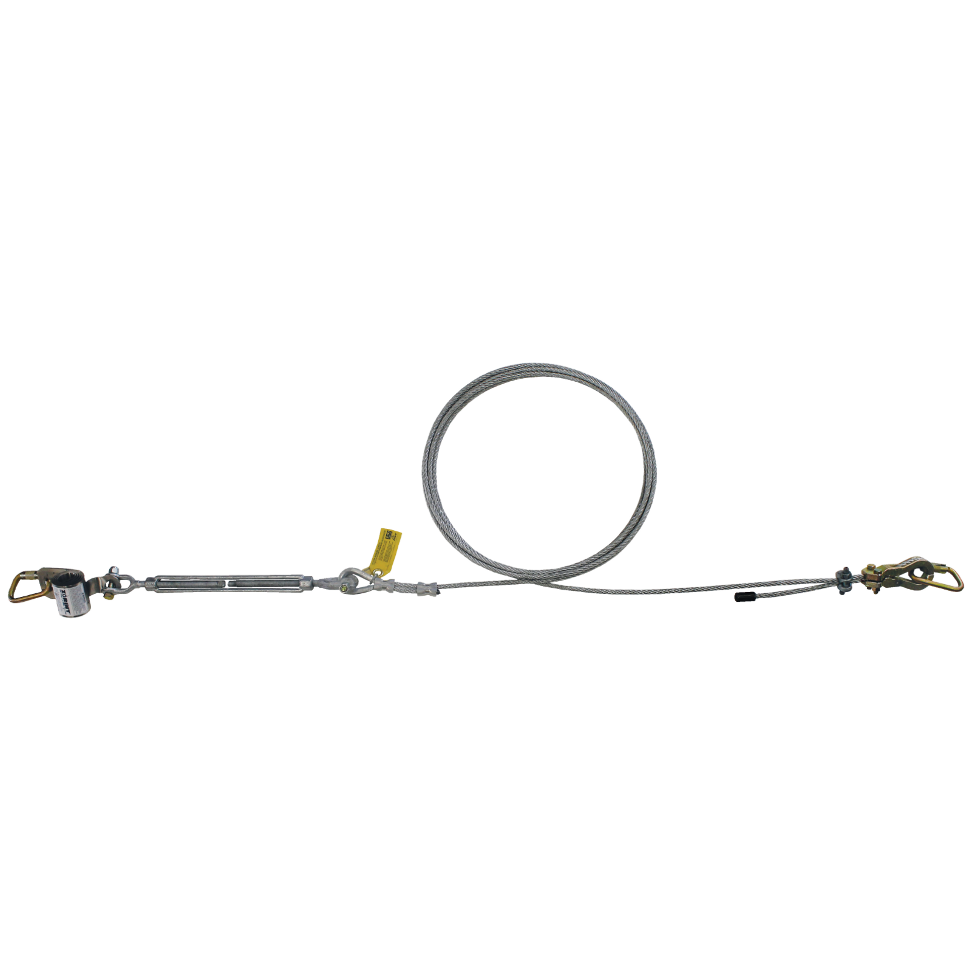3M DBI-SALA Single-Span Horizontal Lifeline For Stanchions - Galvanized Cable - 40 ft. - 7403040