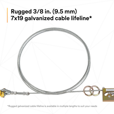 3M DBI-SALA Sayfline 40 ft. Galvanized Cable Horizontal Lifeline System - 7602040