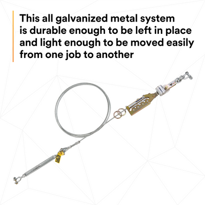 3M DBI-SALA Sayfline 40 ft. Galvanized Cable Horizontal Lifeline System - 7602040