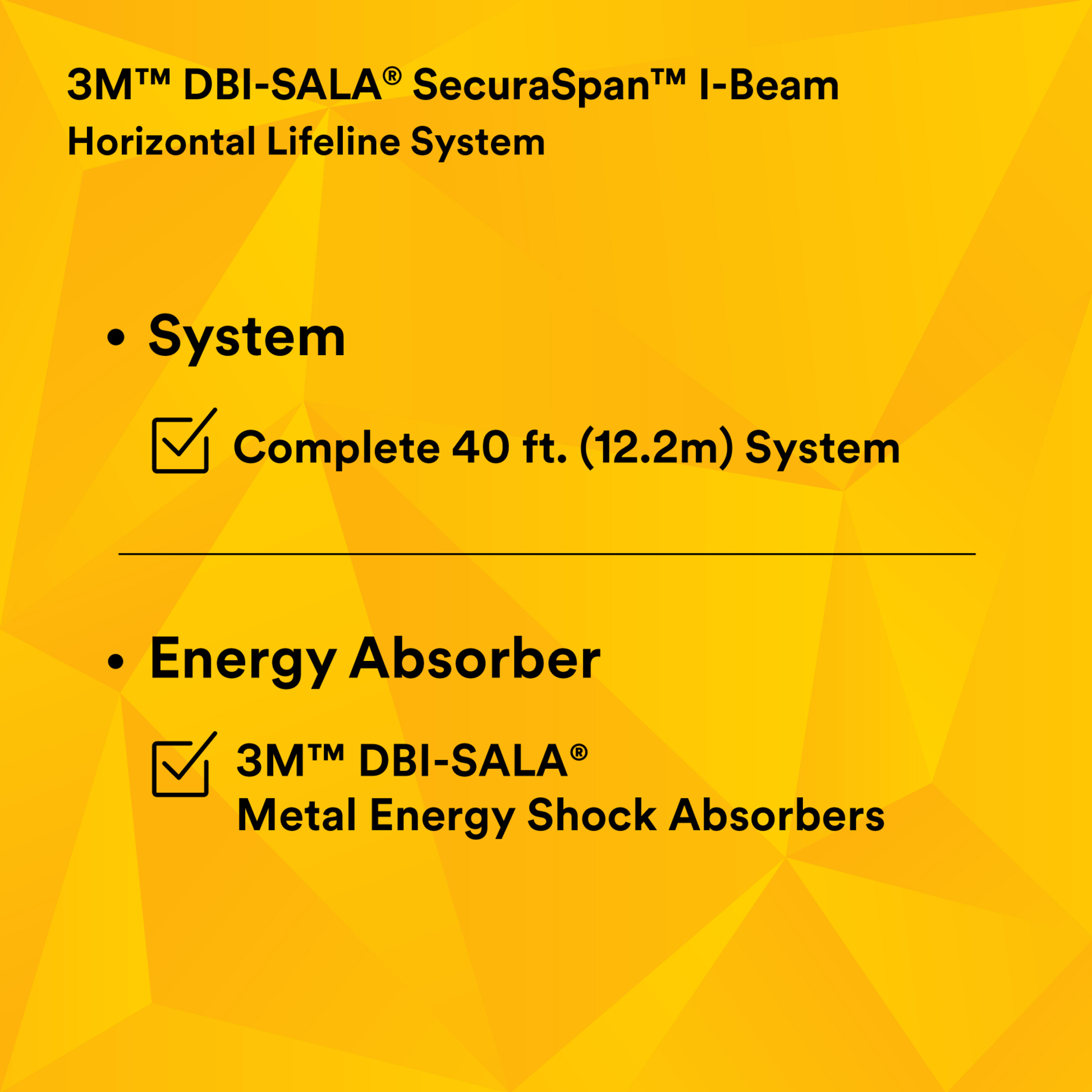 3M DBI-SALA Sayfline 40 ft. Galvanized Cable Horizontal Lifeline System - 7602040