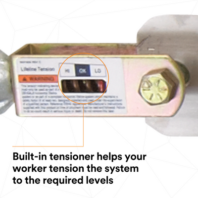3M DBI-SALA Sayfline 80 ft. Galvanized Cable Horizontal Lifeline System - 7602080
