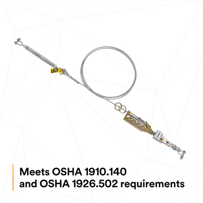 3M DBI-SALA Sayfline 80 ft. Galvanized Cable Horizontal Lifeline System - 7602080
