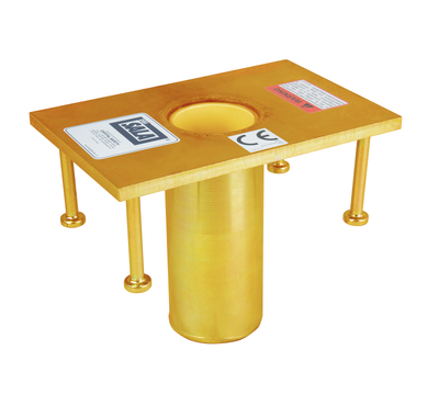 3M DBI-SALA Confined Space Permanent Flush Floor Mount Sleeve Davit Mast Base - Zinc Plated Steel - 8510311