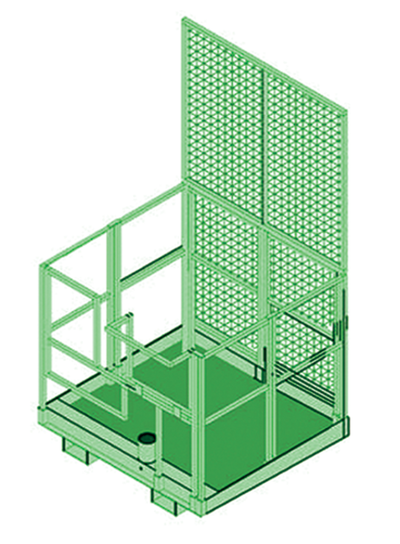 3M DBI-SALA Confined Space Integrated Forklift Basket Davit Mase Base - 8510568