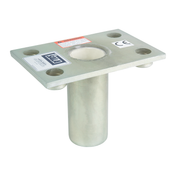 3M DBI-SALA Confined Space Permanent Flush Floor Mount Sleeve Davit Mast Base - Stainless Steel - 8512827