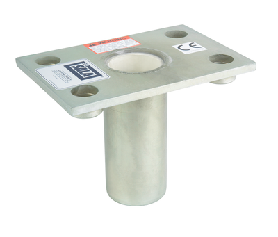 3M DBI-SALA Confined Space Permanent Flush Floor Mount Sleeve Davit Mast Base - Stainless Steel - 8512827