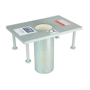 3M DBI-SALA Confined Space Permanent Flush Floor Mount Sleeve Davit Mast Base - Stainless Steel - 8512828