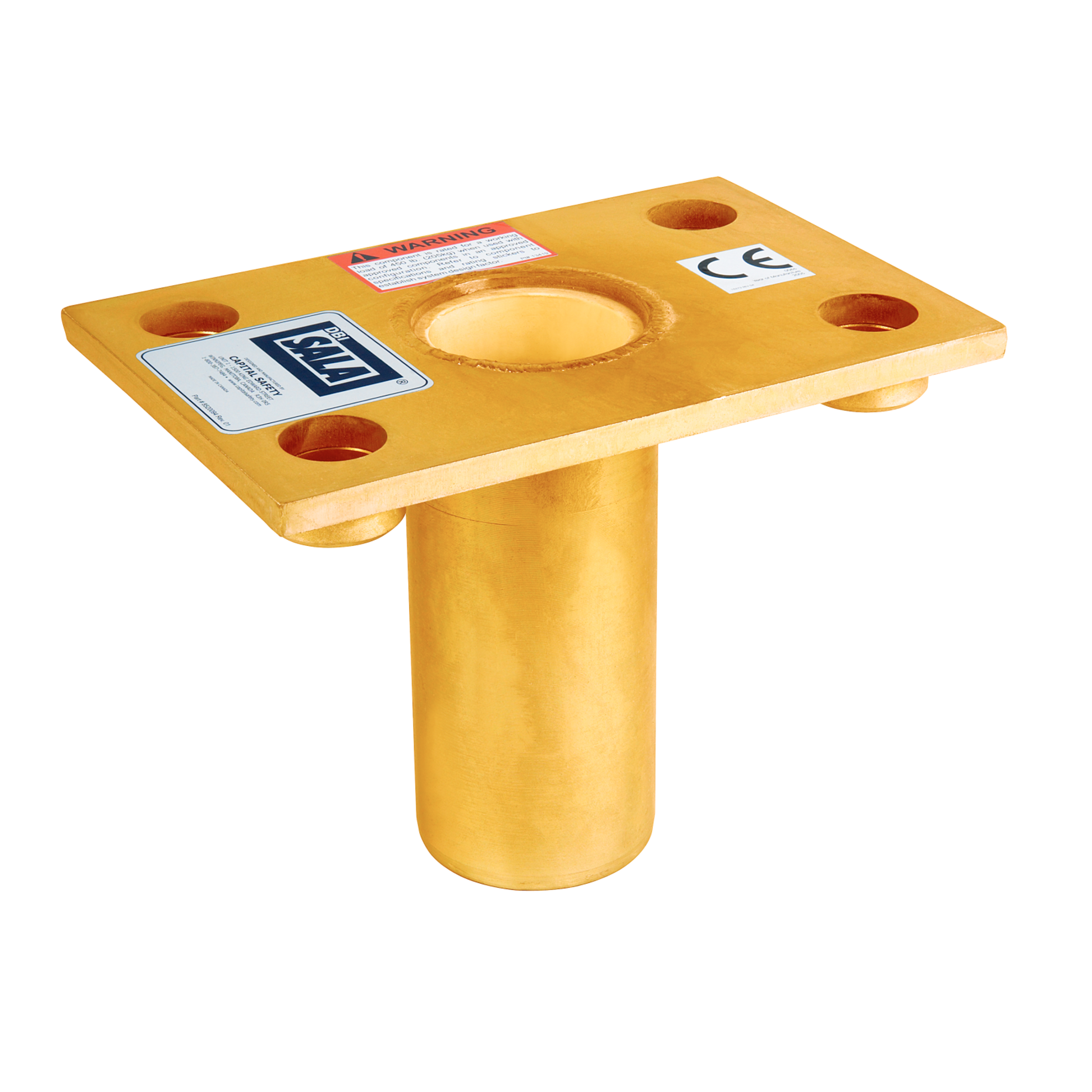 3M DBI-SALA Confined Space Floor Mount Sleeve Davit Base - 8510316