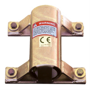 3M DBI-SALA Confined Space Permanent Wall Mount Sleeve Davit Mast Base - Zinc Plated Steel - 8516191