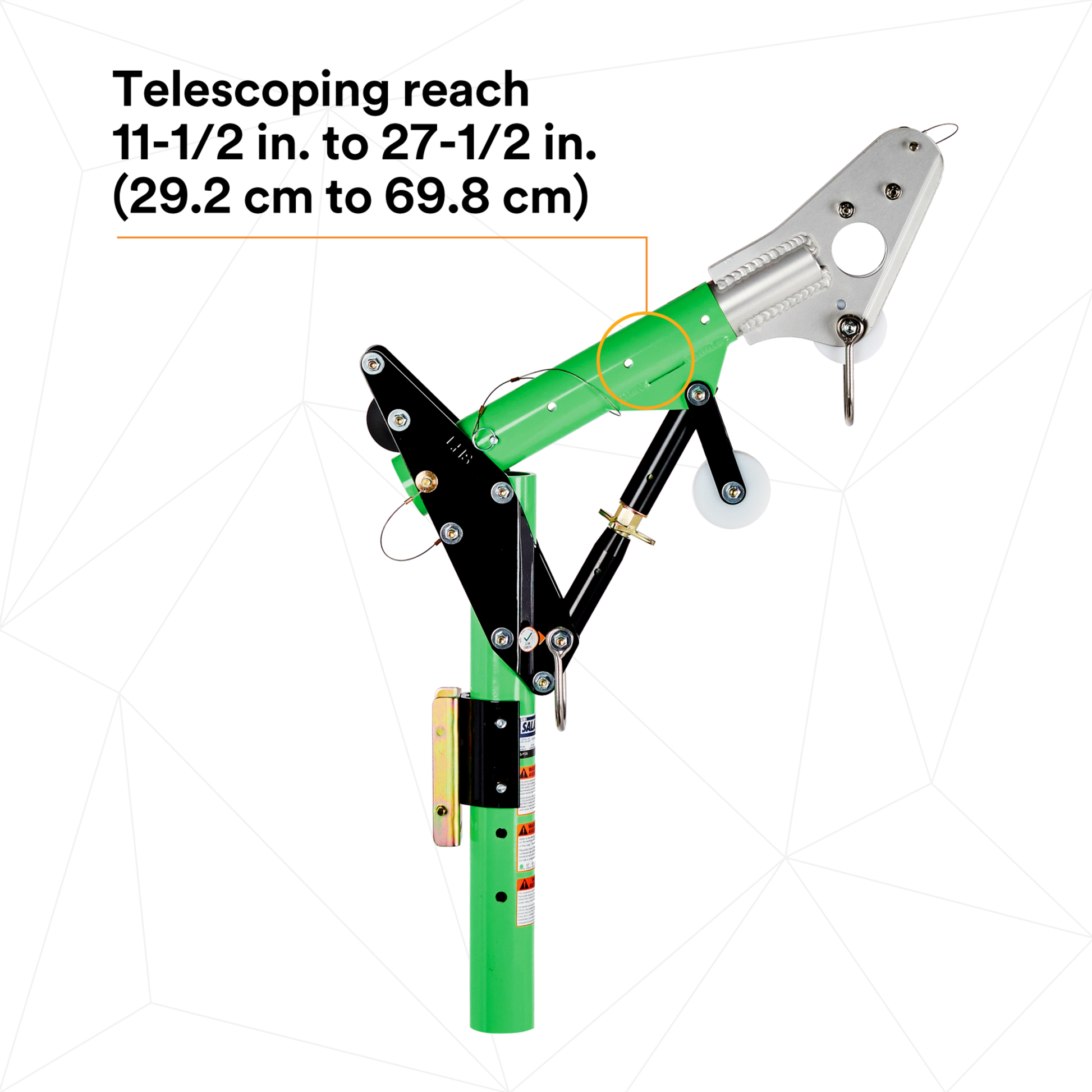 3M DBI-SALA Confined Space Adjustable Offset Upper Davit Mast - 8518001