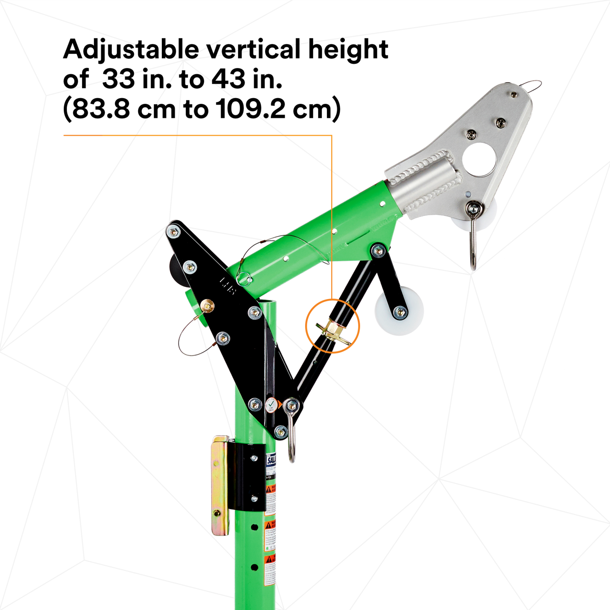 3M DBI-SALA Confined Space Adjustable Offset Upper Davit Mast - 8518001