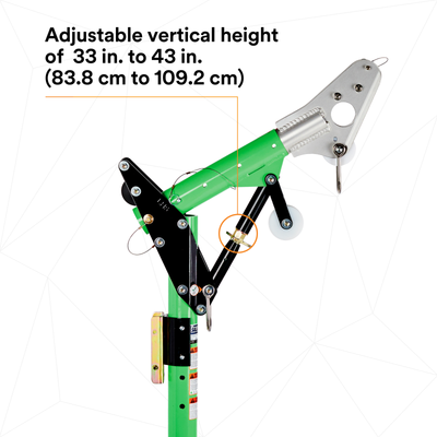 3M DBI-SALA Confined Space Adjustable Offset Upper Davit Mast - 8518001