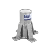 3M DBI-SALA Confined Space Permanent Floor Mount Sleeve Davit Mast Base - 304 Stainless Steel - 8518347