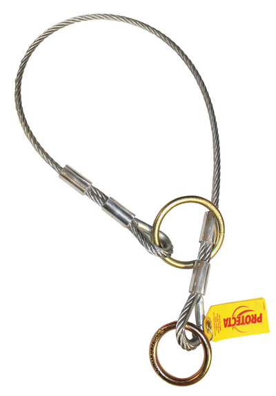 3M Protecta Pass-Thru Cable Tie-Off Adapter Anchor - Galvanized Steel - 4 ft - 2100192