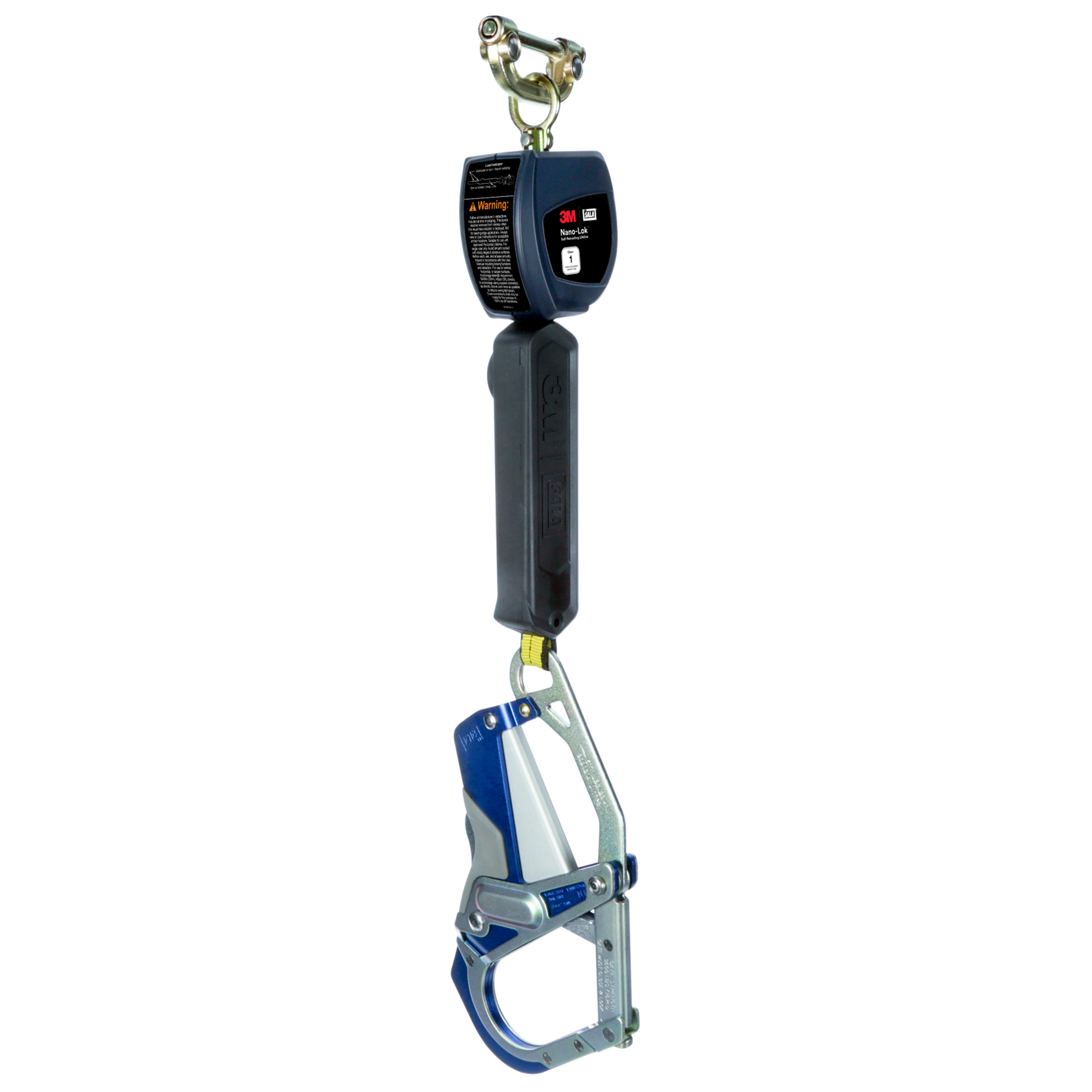 3M DBI-SALA Nano-Lok Personal Self Retracting Lifeline - Web Comfort Grip Hook - - 6 ft. - Class 1 - ANSI - 3100541