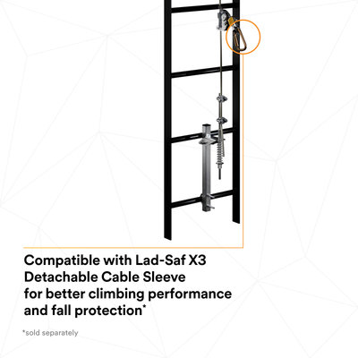 3M DBI-SALA Lad-Saf Cable Vertical Safety System - Stainless Steel - 20 ft. - 6119020