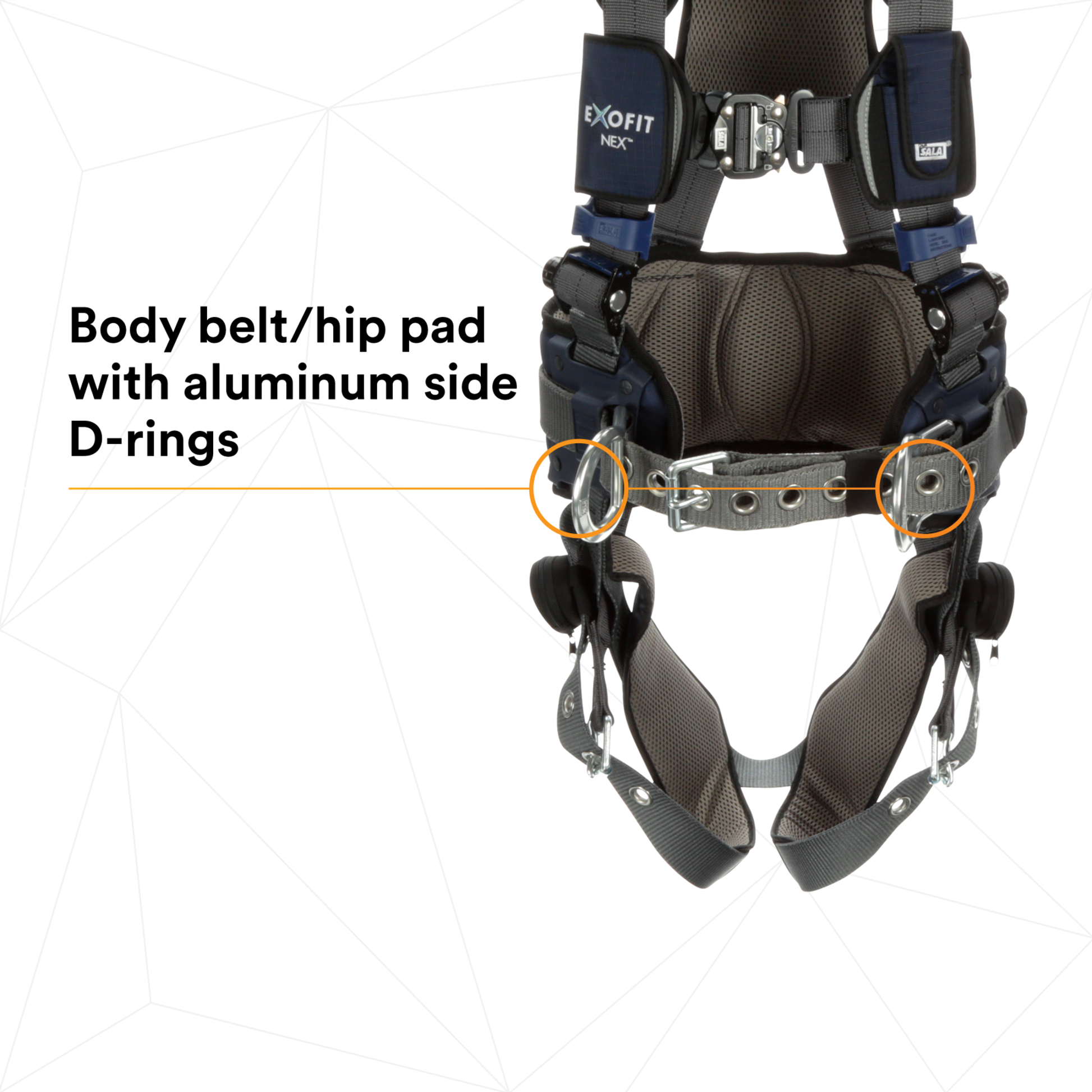 3M DBI-SALA ExoFit X300 Comfort Construction Positioning Safety Harness - Large - 1140183