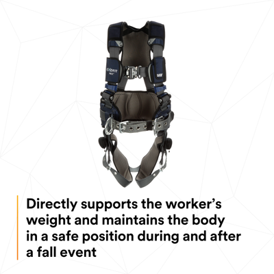 3M DBI-SALA ExoFit X300 Comfort Construction Positioning Safety Harness - Large - 1140183