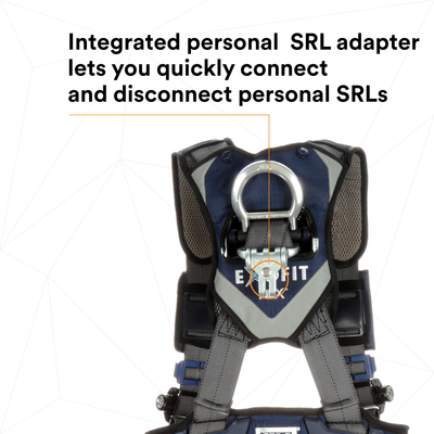 3M DBI-SALA ExoFit X300 Comfort Construction Positioning Safety Harness - Large - 1140183