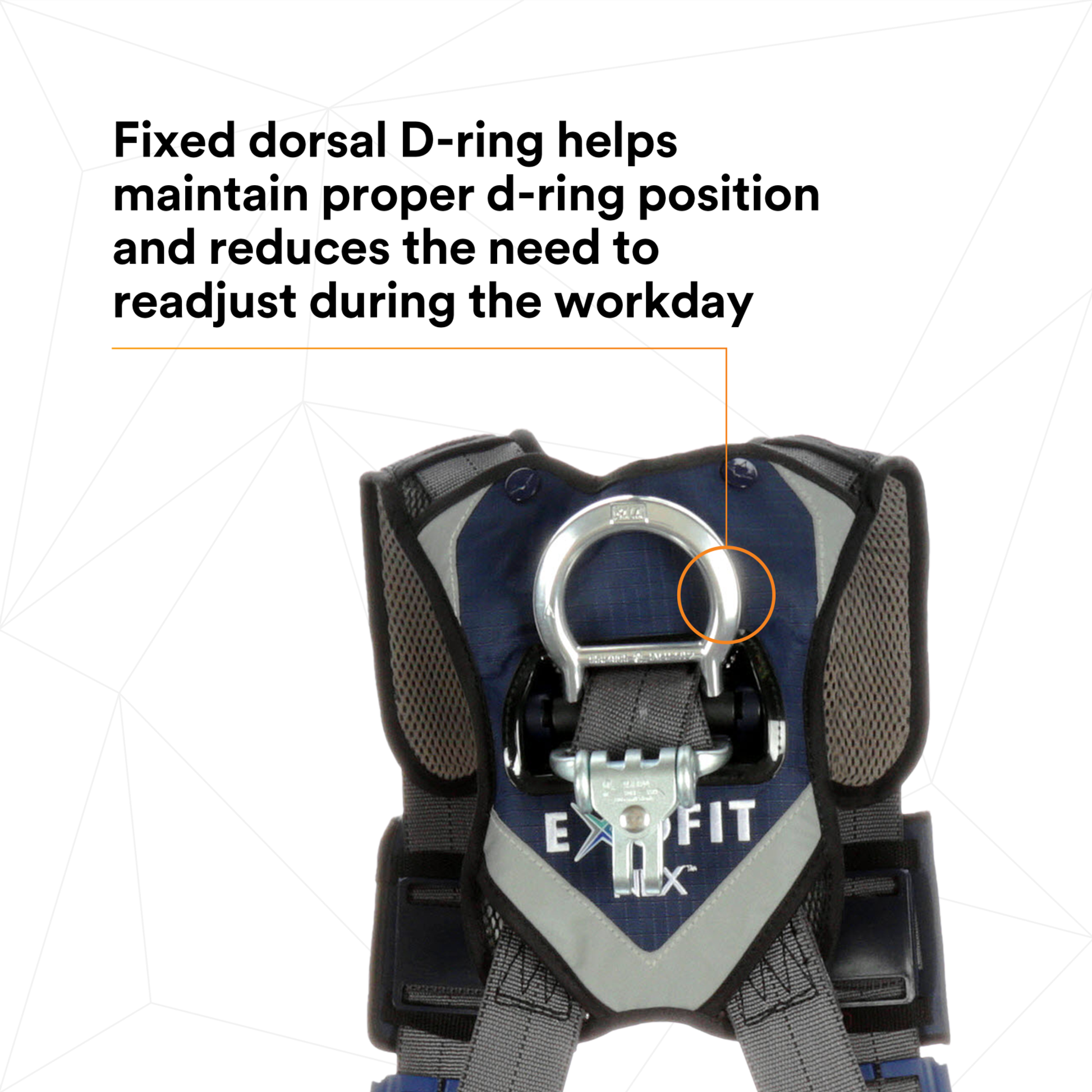 3M DBI-SALA ExoFit X300 Comfort Construction Positioning Safety Harness - Large - 1140183